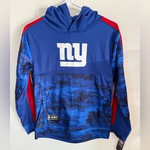 NWT NFL New York Giants Youth Blue Hoodie Sweatshirt Size XL